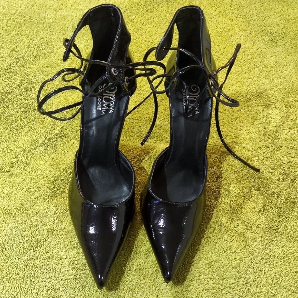 Elegant Black Patent Heels